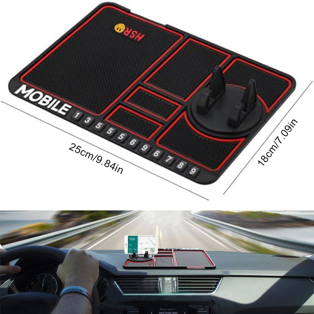Covoras antiderapant pentru bord