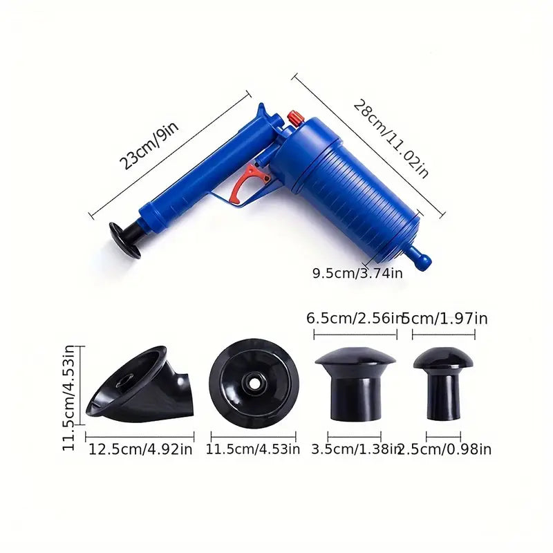 Instrument de curatare a coloanelor de scurgere cu 4 Ventuze