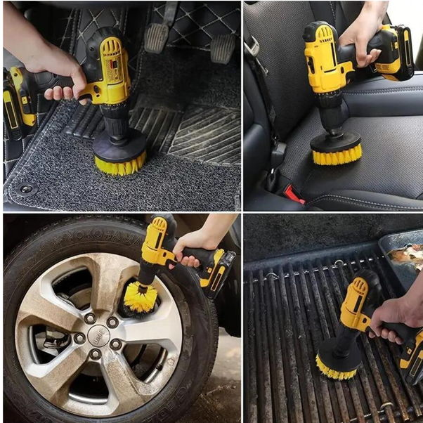 Perie de lustruit pentru bormașină