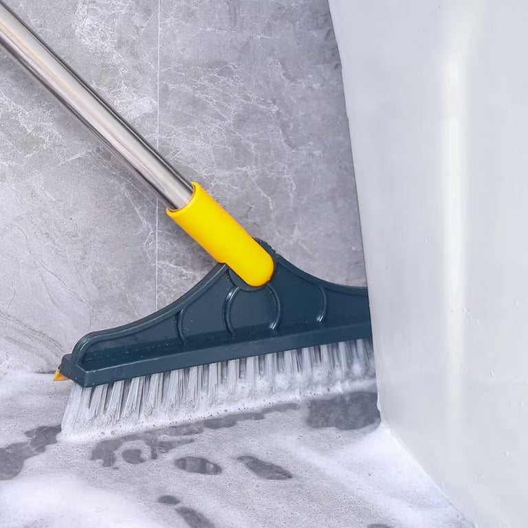Mătură de Podea 2 în 1 – Fără să te Apleci, Perie Rigidă + Racleta Cauciuc, 110cm.