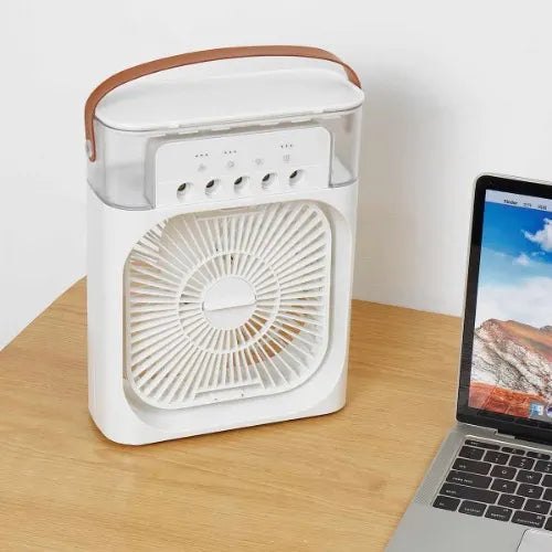 Mini Aer Cooler USB cu 3 Viteze, Aromaterapie și Pulverizare – Ideal pentru Birou și Dormitor
