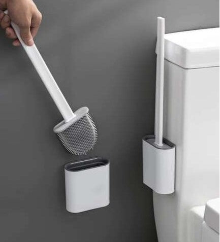 Perie silicon pentru toaleta