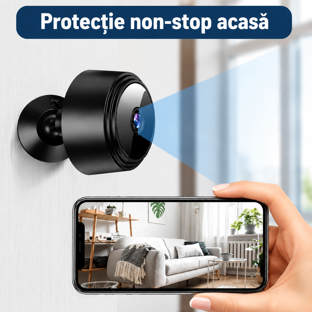 Camera spion compactă care vede tot, zi și noapte