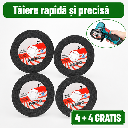 Set 4 Discuri De Tăiere + 4 Gratis, Pentru Polizorul Tău Fără Fir
