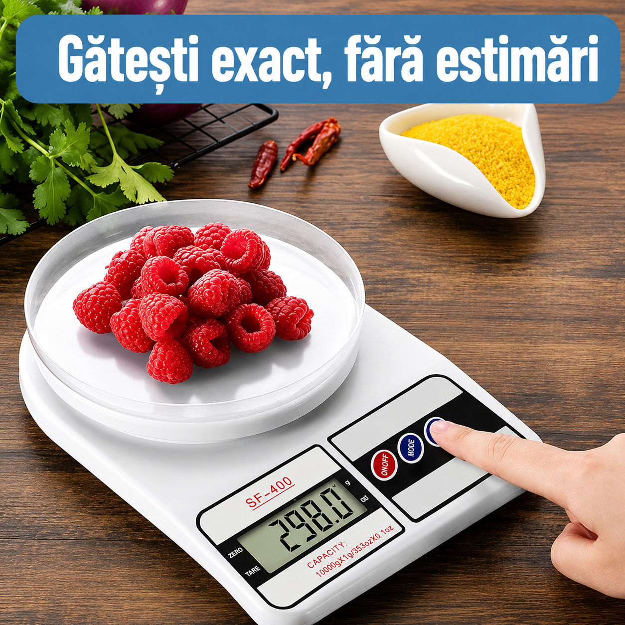Cântar Digital – Ideal pentru Dietă, Gătit și Porții Corecte