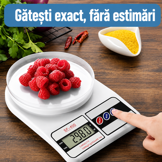 Cântar Digital – Ideal pentru Dietă, Gătit și Porții Corecte