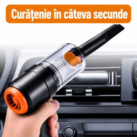 Mini Aspirator Portabil Fără Fir – Ajunge Oriunde, Se Încarcă la USB, Mereu la Îndemână