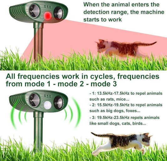 Dispozitiv ultrasonic de alungare a animalelor