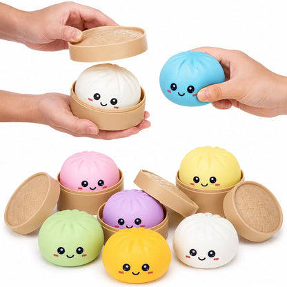 Squishy Anti-Stres Dumpling – Se Modelează Perfect, Efect Calmant Instant