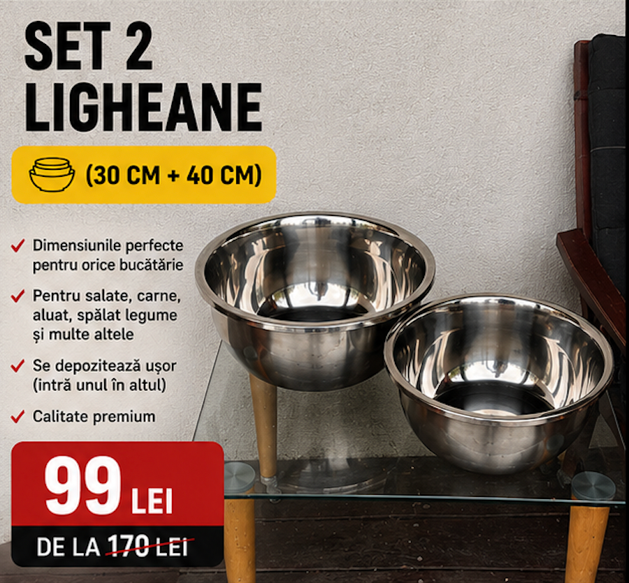 Ligheane Inox Premium – Rezistente, Practice, pentru Ani de Zile