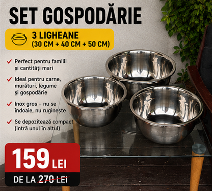 Ligheane Inox Premium – Rezistente, Practice, pentru Ani de Zile