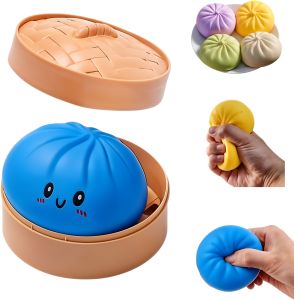 Squishy Anti-Stres Dumpling – Se Modelează Perfect, Efect Calmant Instant