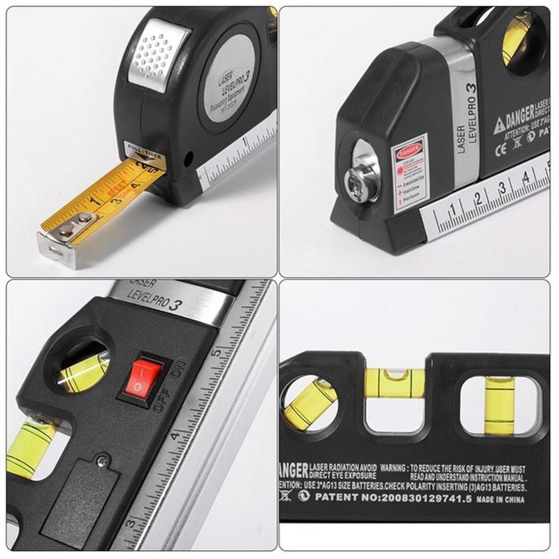 Nivela-boloboc multifunctionala cu laser si ruleta incorporata