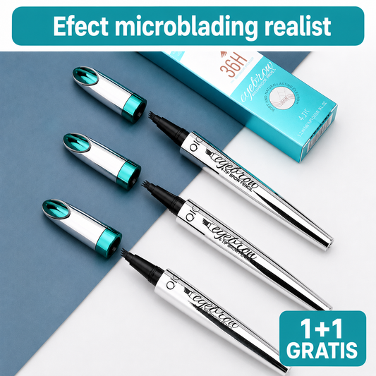 Sprâncene Naturale ca după Microblading – Fără Durere sau Costuri