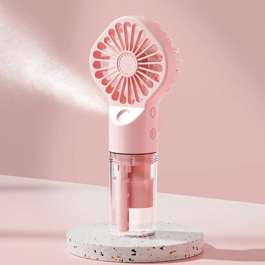 Ventilator Portabil cu Pulverizator de Apă – 4 Viteze, Răcorire Instantă Oriunde