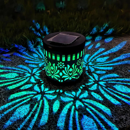 Set 2 Lămpi Solare Cu Model Mandala Decorativ