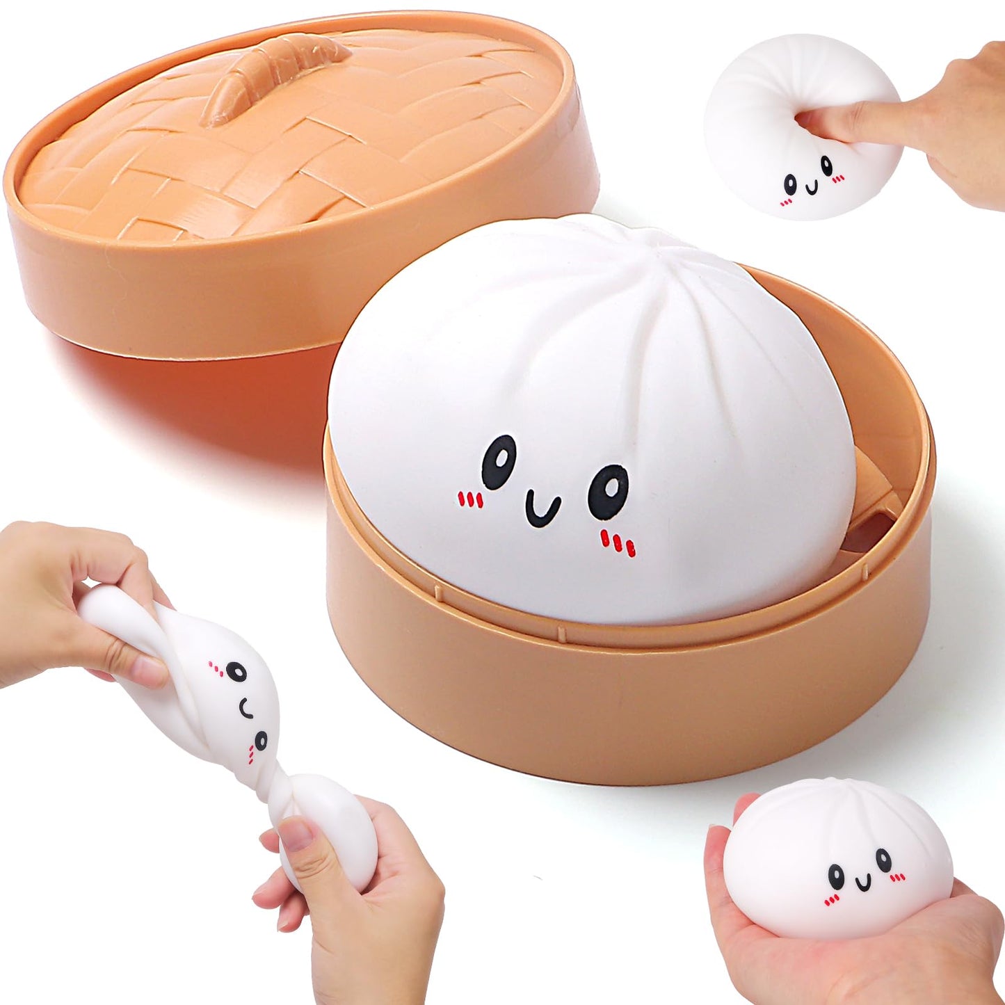 Squishy Anti-Stres Dumpling – Se Modelează Perfect, Efect Calmant Instant