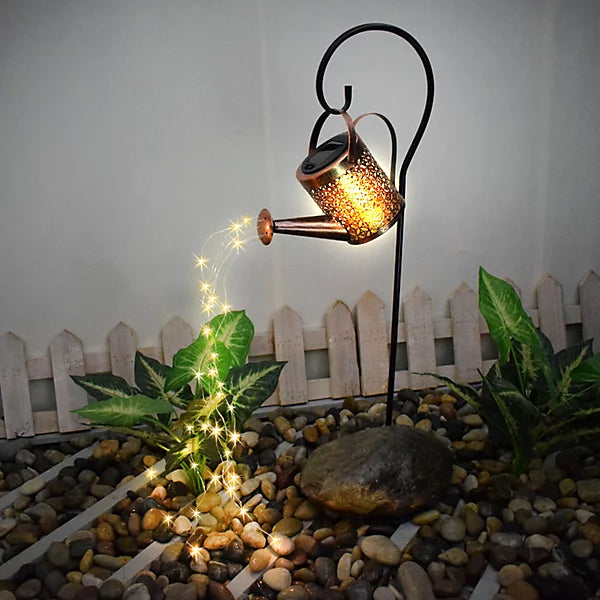 Lampă Solară Stropitoare – Iluminează Grădina cu Efect de Apă Curgătoare