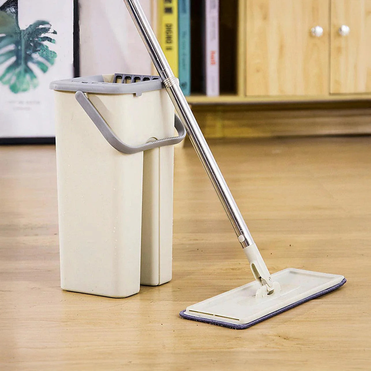 Mop cu Găleată și două rezerve – Fără Mizerie, Fără Mâini Umede