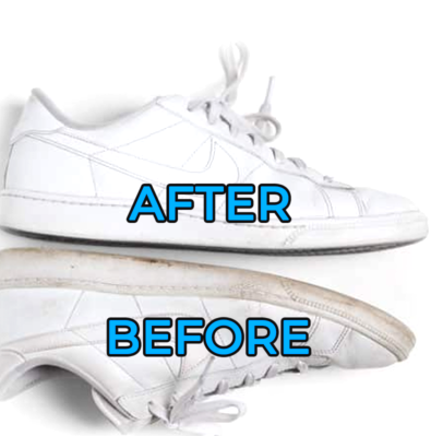 Crema de curatare pentru pantofi albi