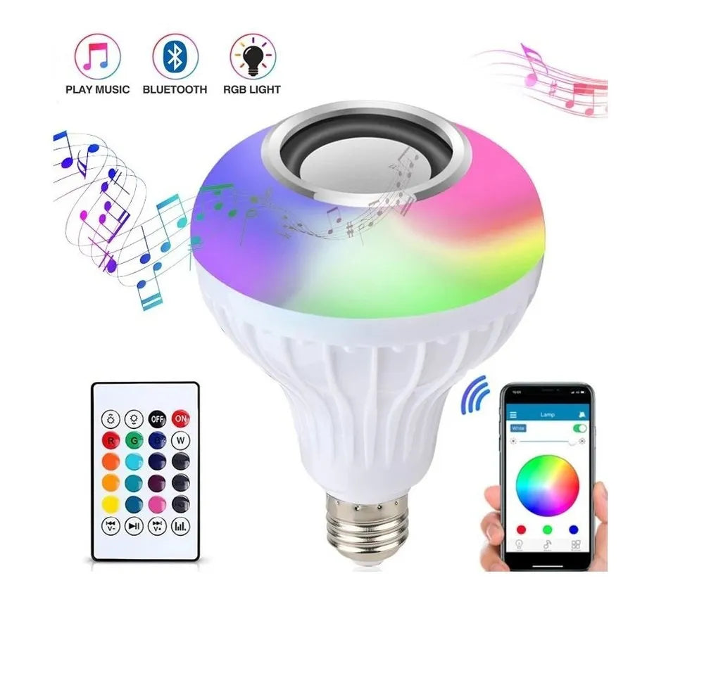 Bec Led Cu Difuzor, Bluetooth Si Telecomanda