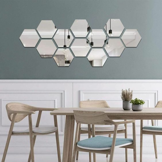 Set oglinzi deco hexagon